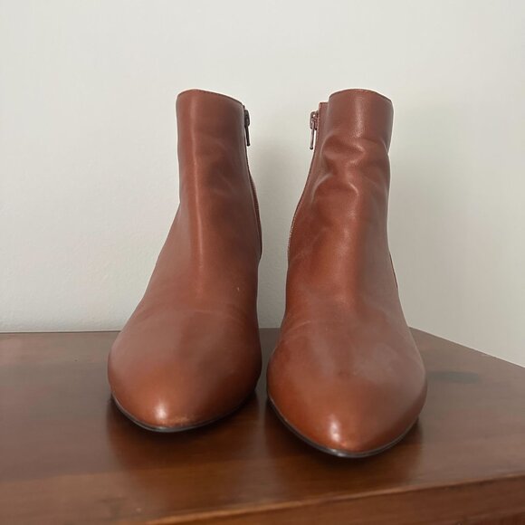 David Tate ankle booties, cognac brown leather - Picture 5 of 6